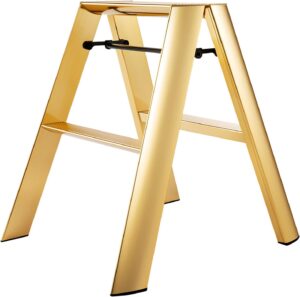 aesthetic-cleaning-tools-brass-step-ladder