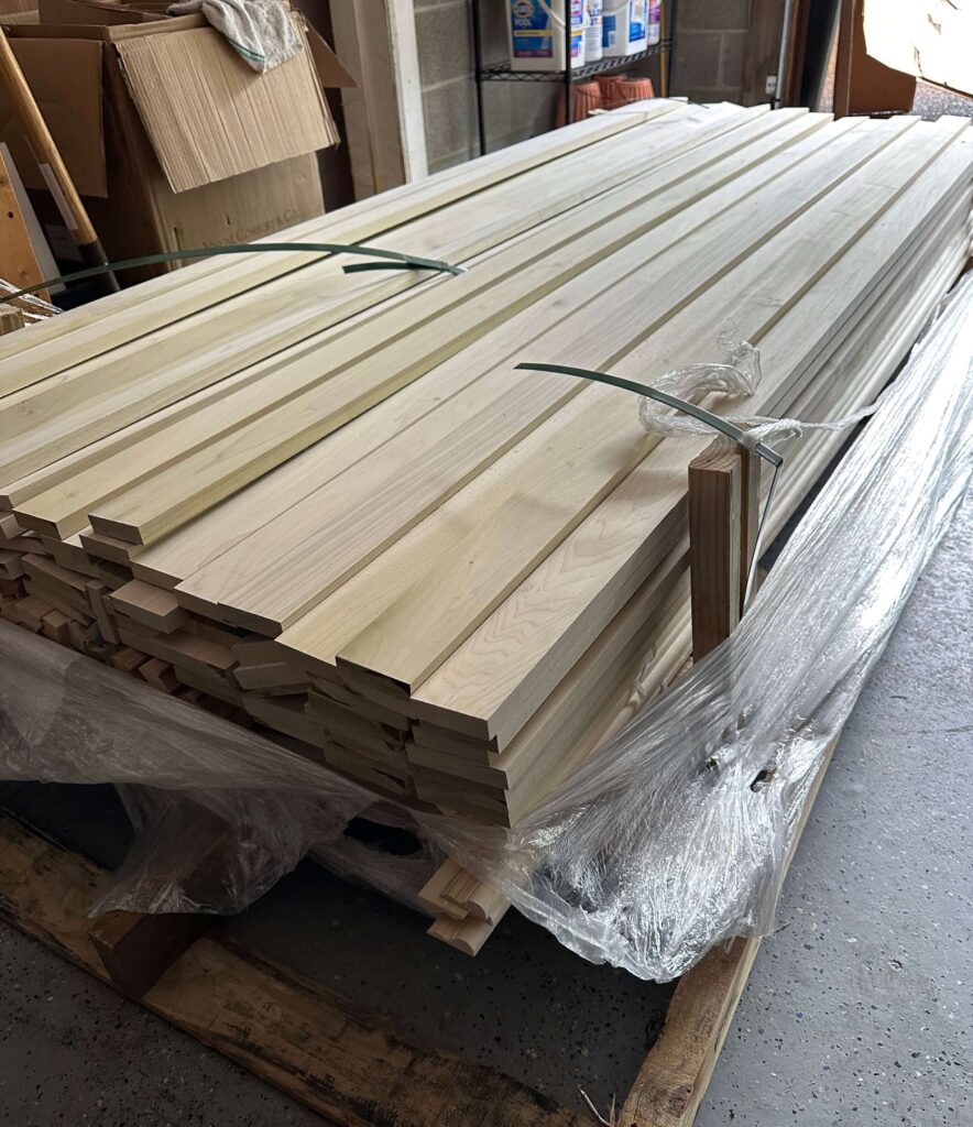 594 lbs of custom trim