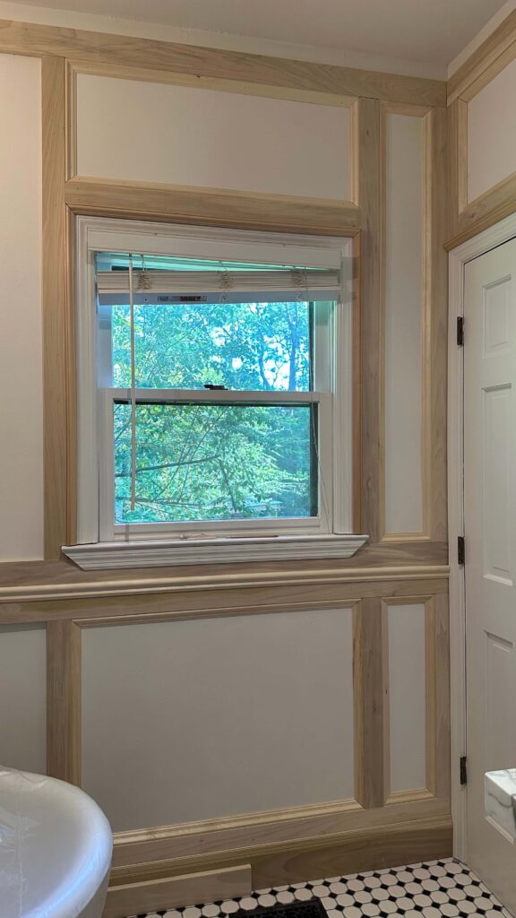 primary-bathroom-renovation-weeks-6-7-wainscoting-boxes-picture-frame-molding