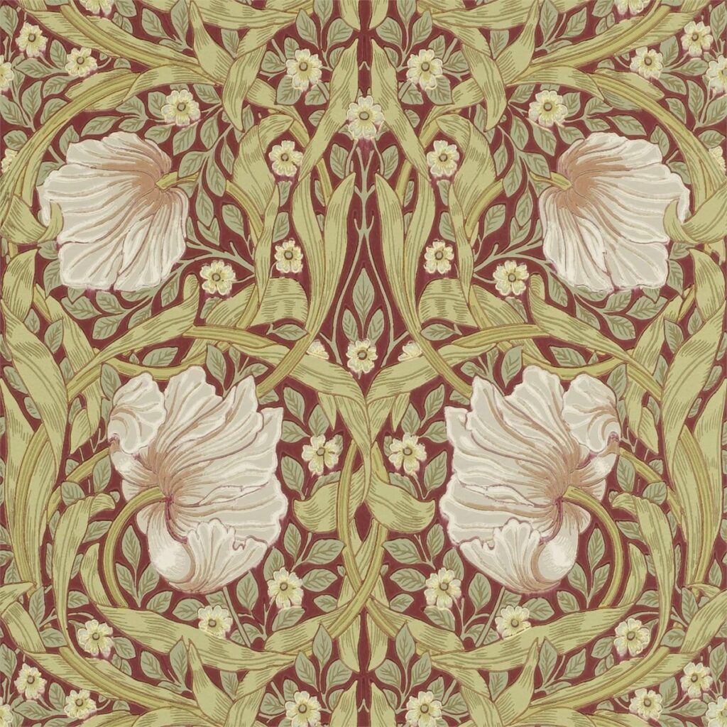home office wallpaper ideas pimpernel in brick olive colorway