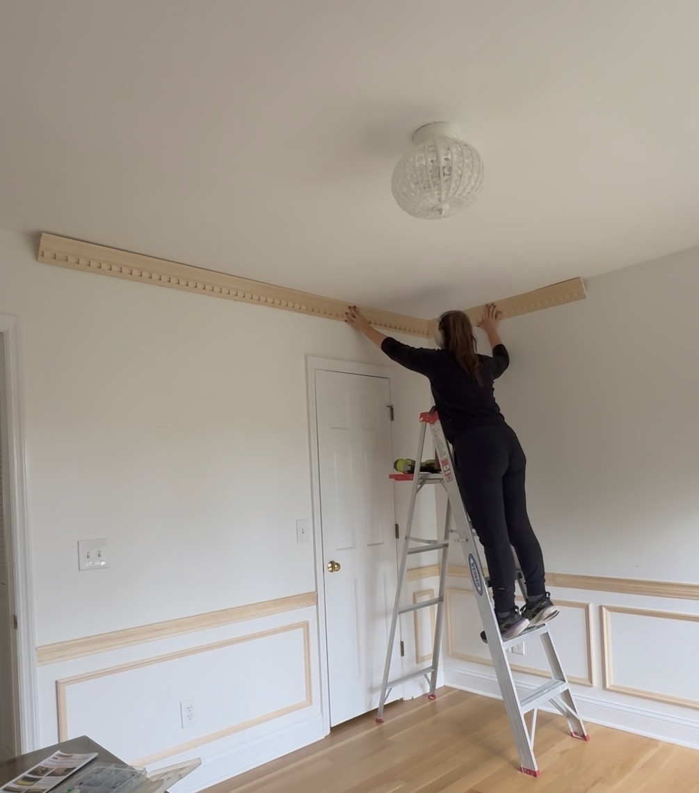 How to Measure, Cut, and Install Crown Molding - allisonskiff.com