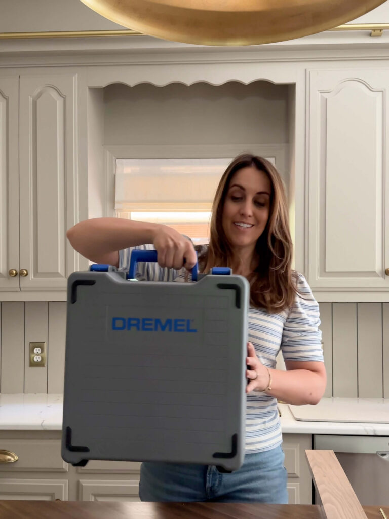 the dremel portable saw station allowed me to create my diy walnut spice rack right in my kitchen!