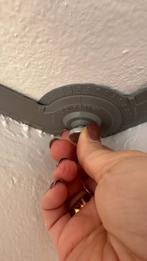 how to measure cut and install crown molding use a protractor tool to check your corners